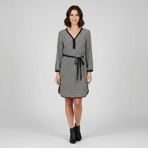 Chain link print 3/4 sleeve midi dress by Banana Republic size 10